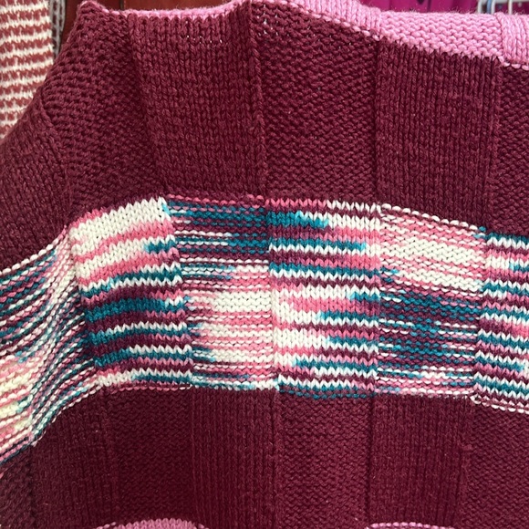 Afghan Throw Handmade 56 x 54 Approx Blanket (1) - Picture 7 of 11